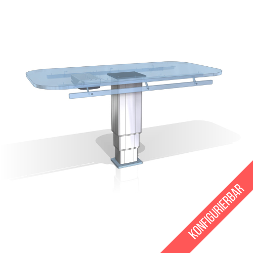 Treatment table 120×60cm with lifting column