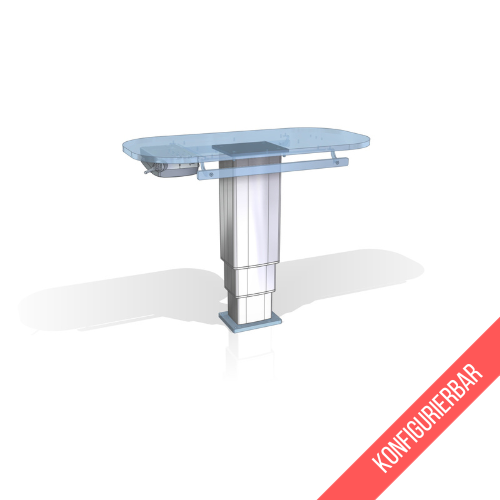 Cat treatment table 80×40cm with lifting column