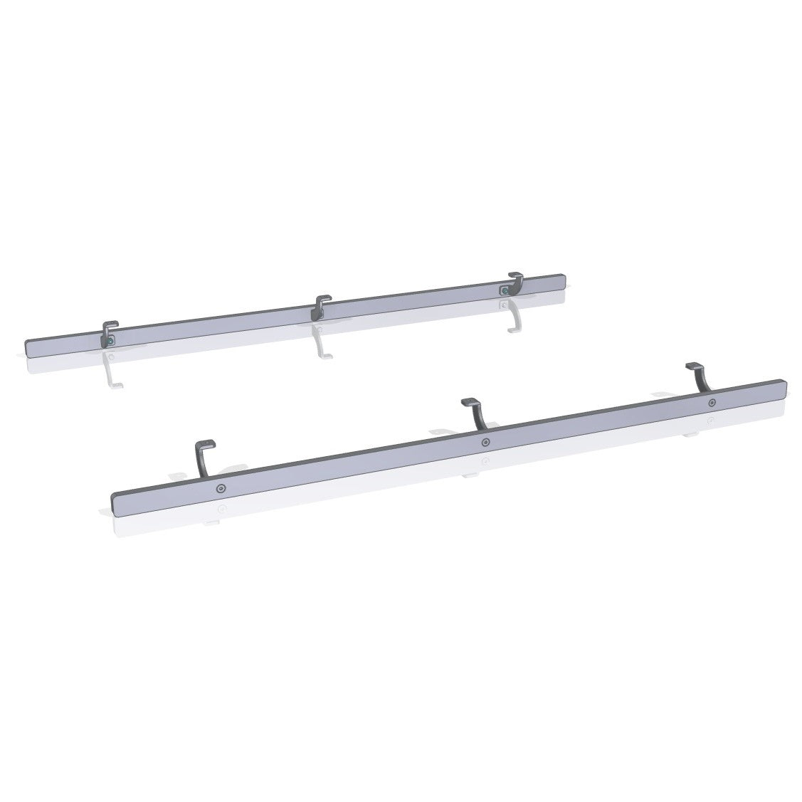 Double-sided equipment rail for treatment table 120x60cm