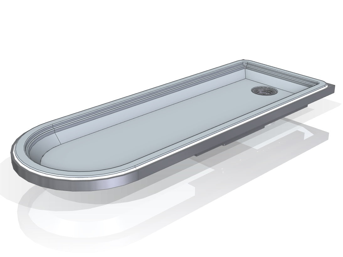 Oberteil ZT 14-5 Modell Oberhaching, abgerundete Wanne ohne Geräteschiene